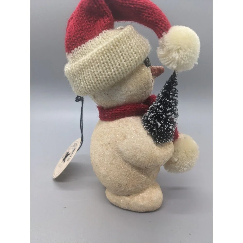 Dept 56 Christmas Ornament Billy Buttons Snowman Ornament Vintage Scarf Tree Hat